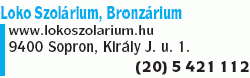   - Loko Szolárium, Bronzárium